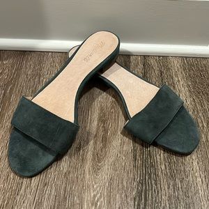 Madewell suede block heel sandal